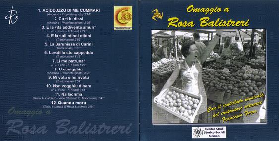 La copertina del CD Omaggio a Rosa Balistreri