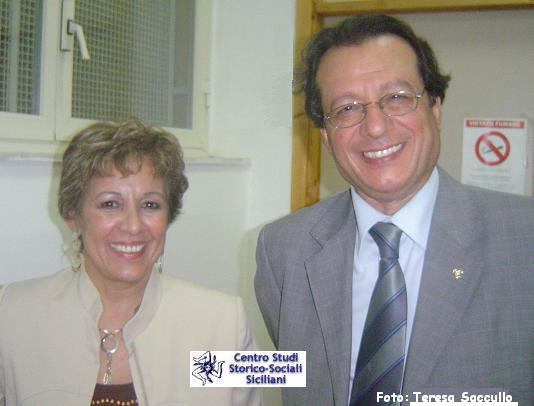 L'assessore Antonietta Biondi e il presidente del CSSSS Christian E. Maccarone (g. conc. dedalomultimedia/Teresa Saccullo)