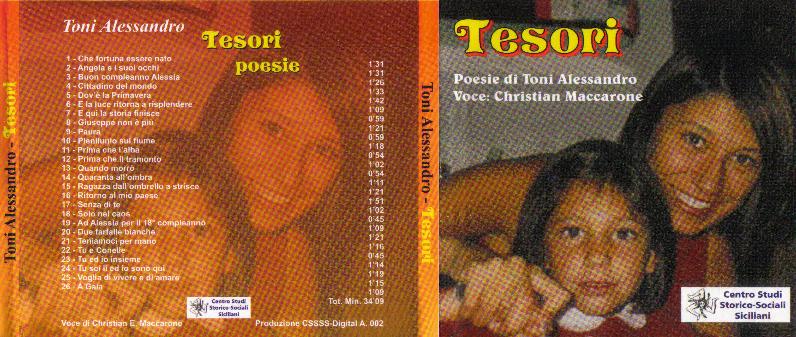 Copertina del CD - Tesori