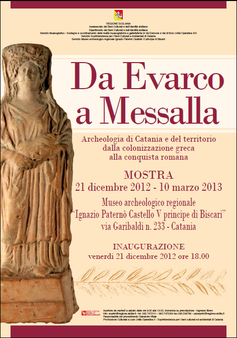 Locandina della mostra: Da Evarco a Messalla